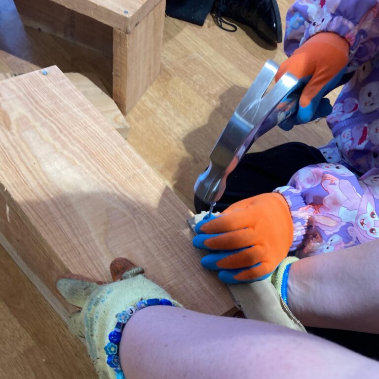 Children's gloves and gardening tools such as small, light-weight spades were bought from the funding
